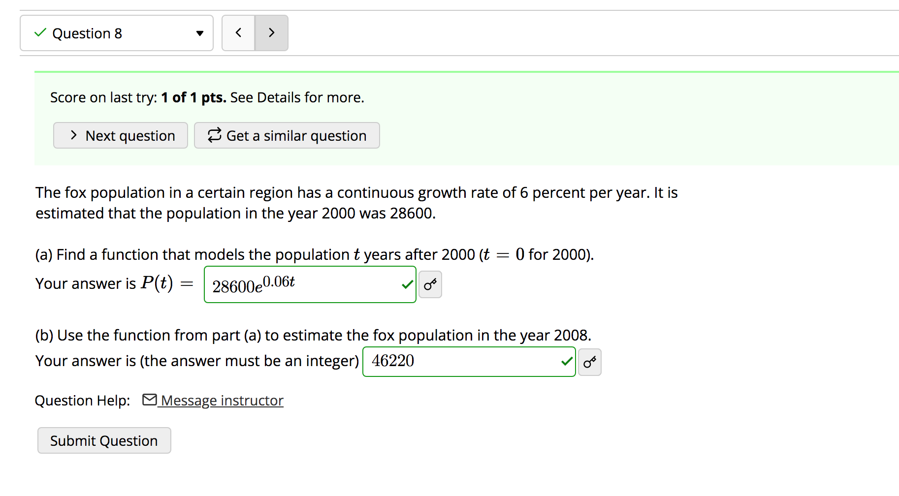 neat and circle final answers. Thanks! Score on last try: 1 of