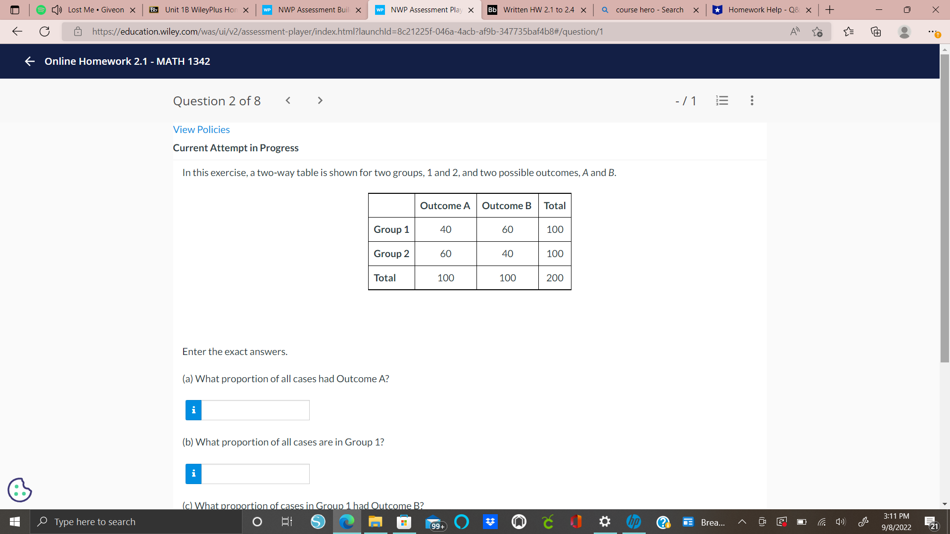  > Lost Me . Giveon X Bb Unit 1B WileyPlus Hon