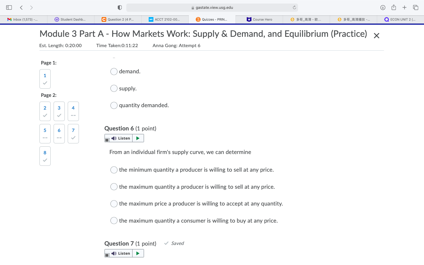 Markets Work: Supply & Demand, and Equilibrium (Practice) x Est. Length: 0:20:00