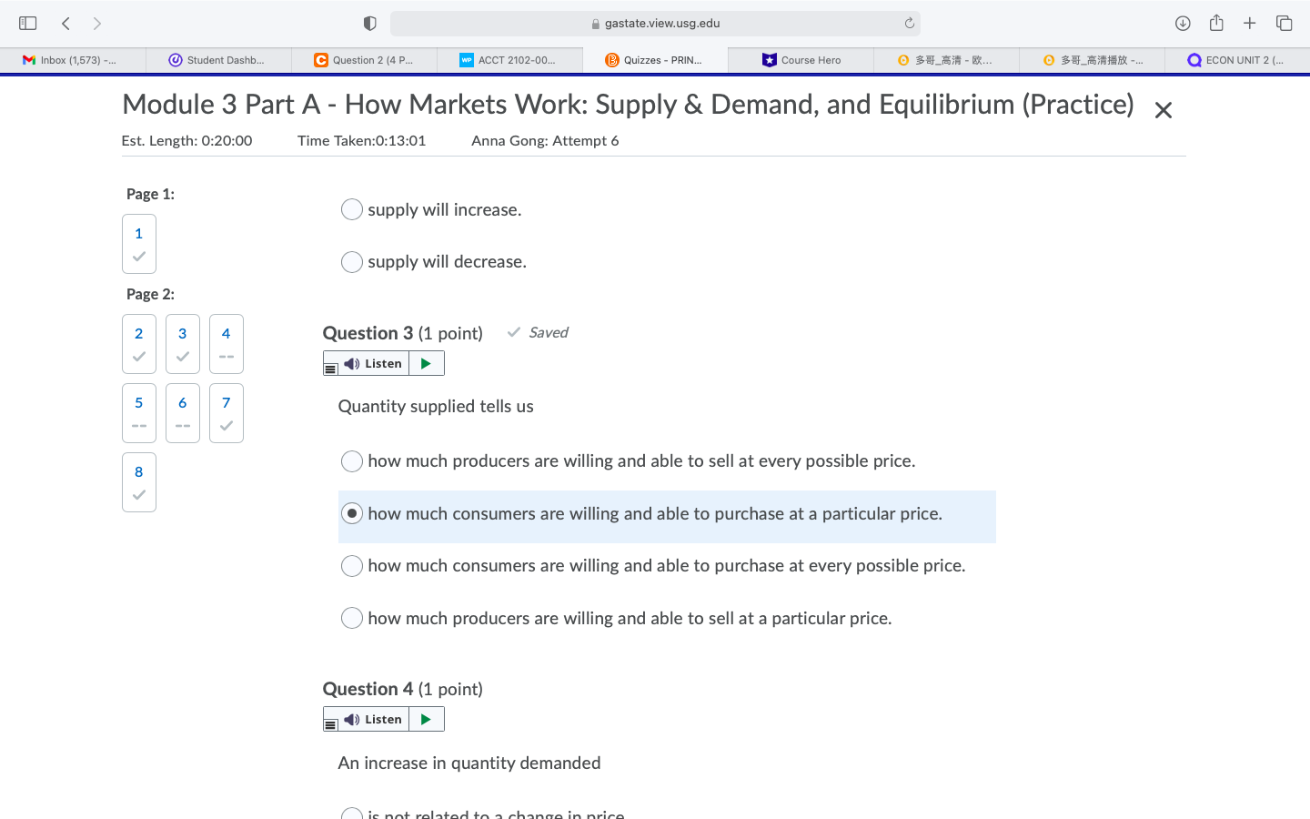able to purchase at a particular price. Page 1: how much consumers