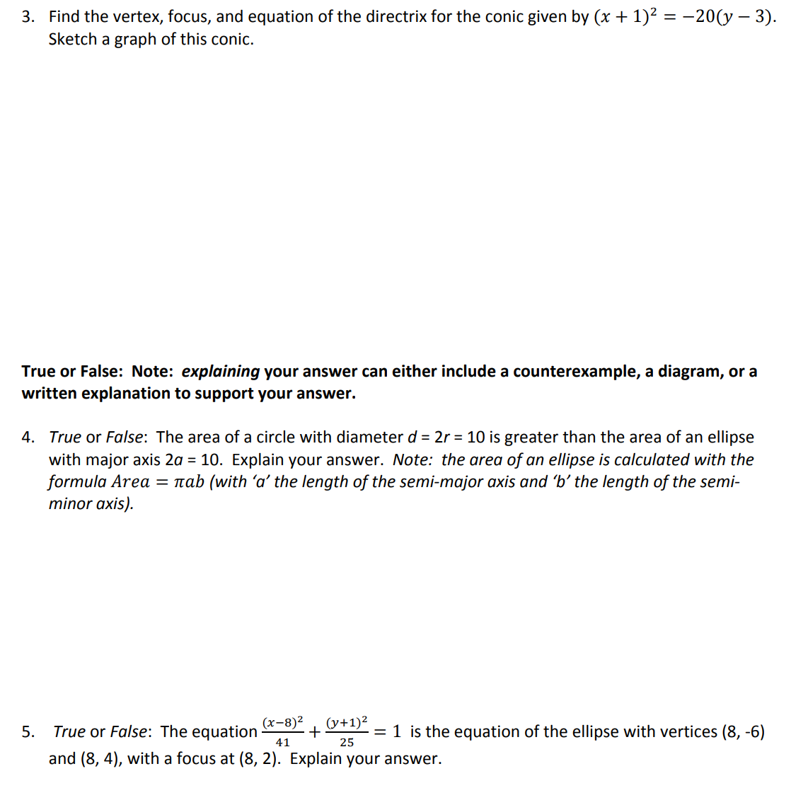 the x and y axes with appropriate increments, and label points on