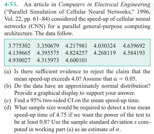 4-53. An article in Computers in Electrical Engineering ("Parallel Simulation of