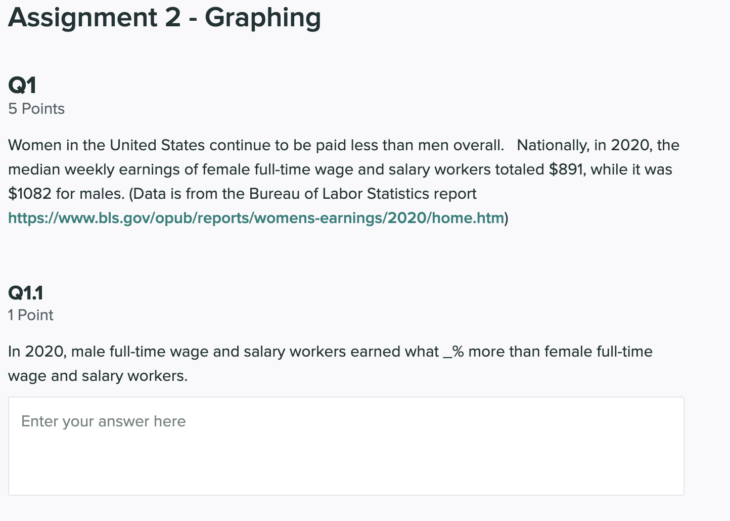 salary workers. Enter your answer here Save Answer 01.2 1 Point What