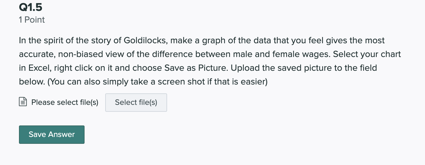 womento men's earning ratio.) Enter your answer here 01.3 1 Point Enter