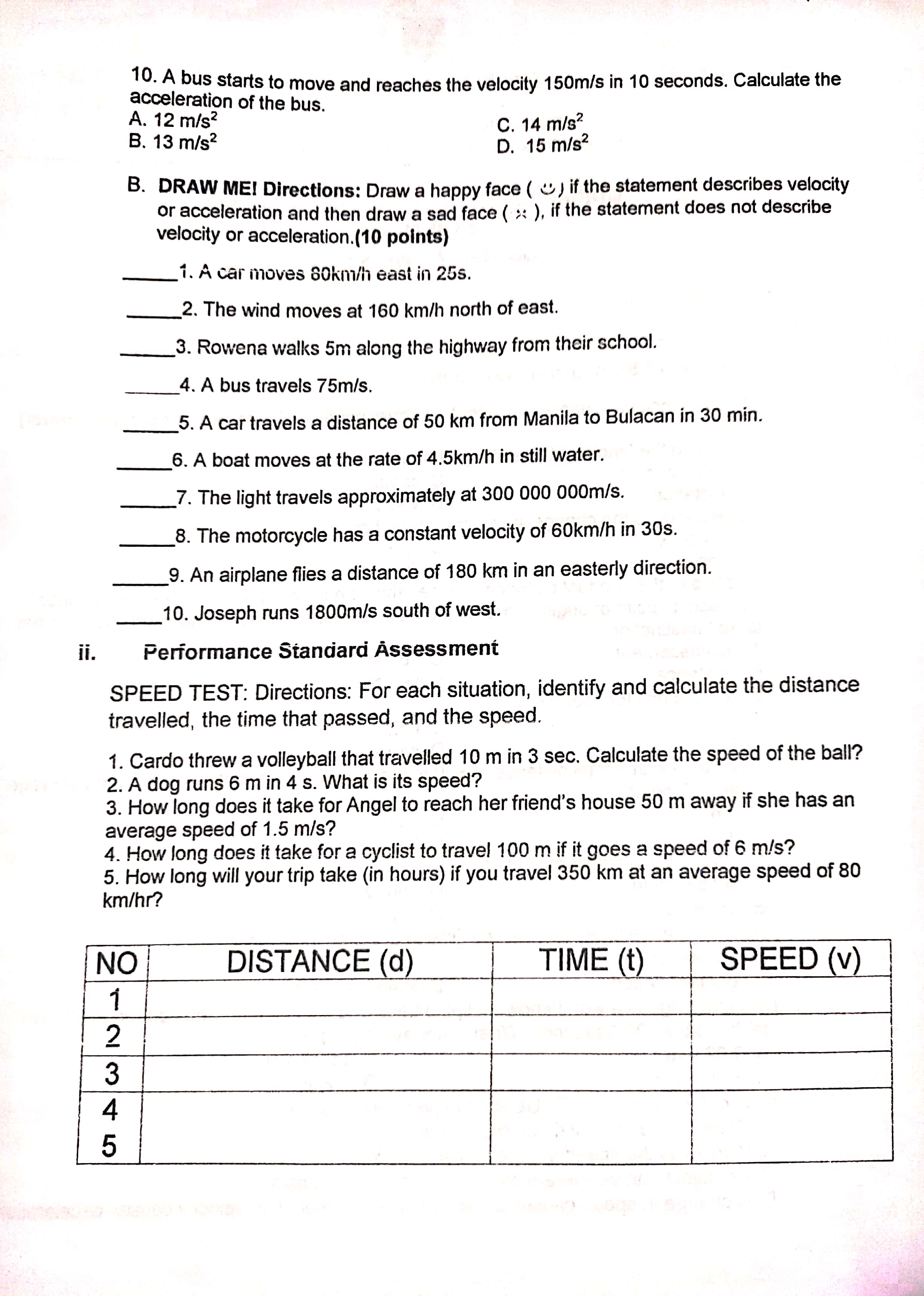 is stationary. It is fixed. You can determine whether a ' -