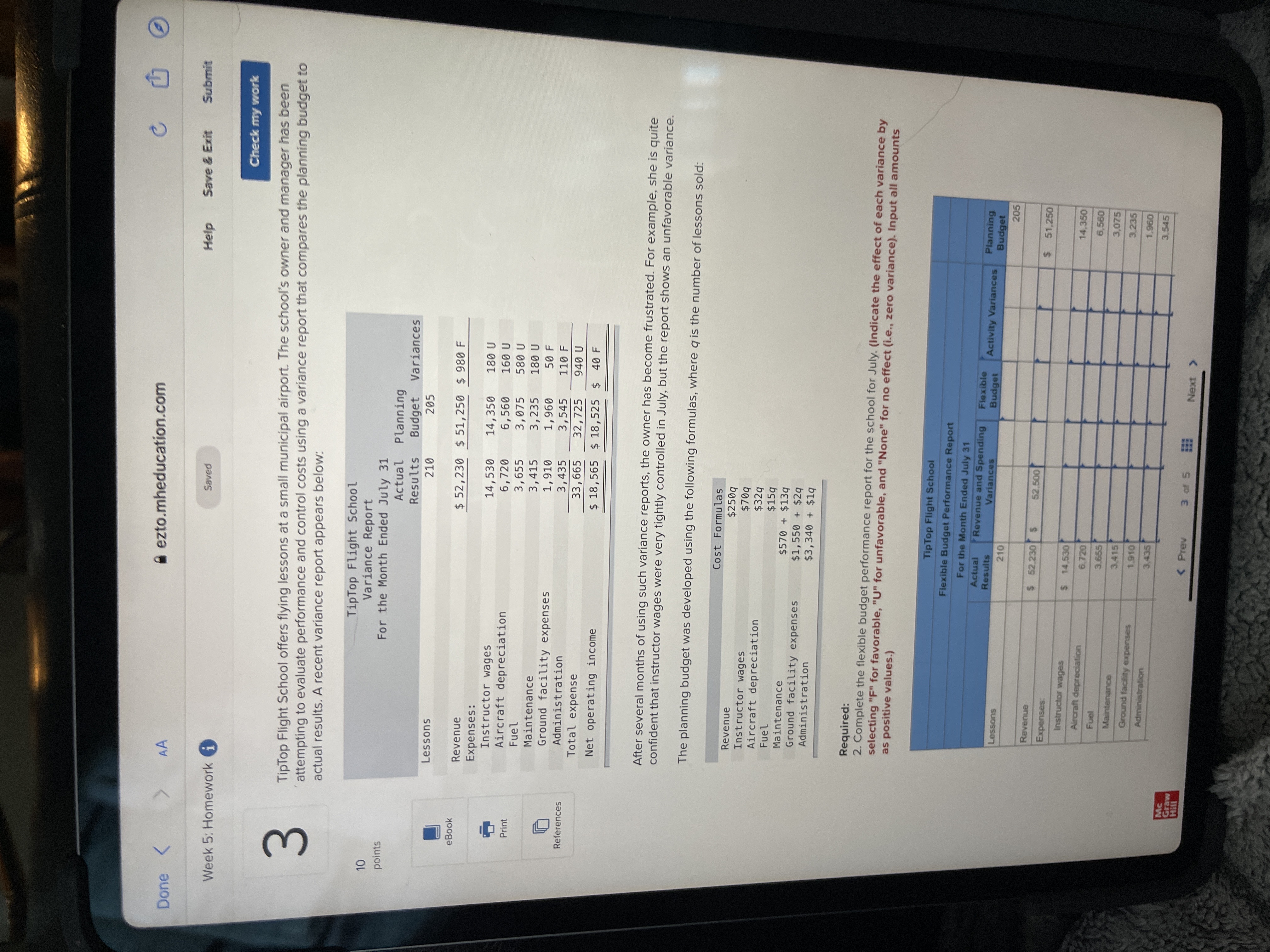  A ezto.mheducation.com Done AA Saved Help Save & Exit Submit Week