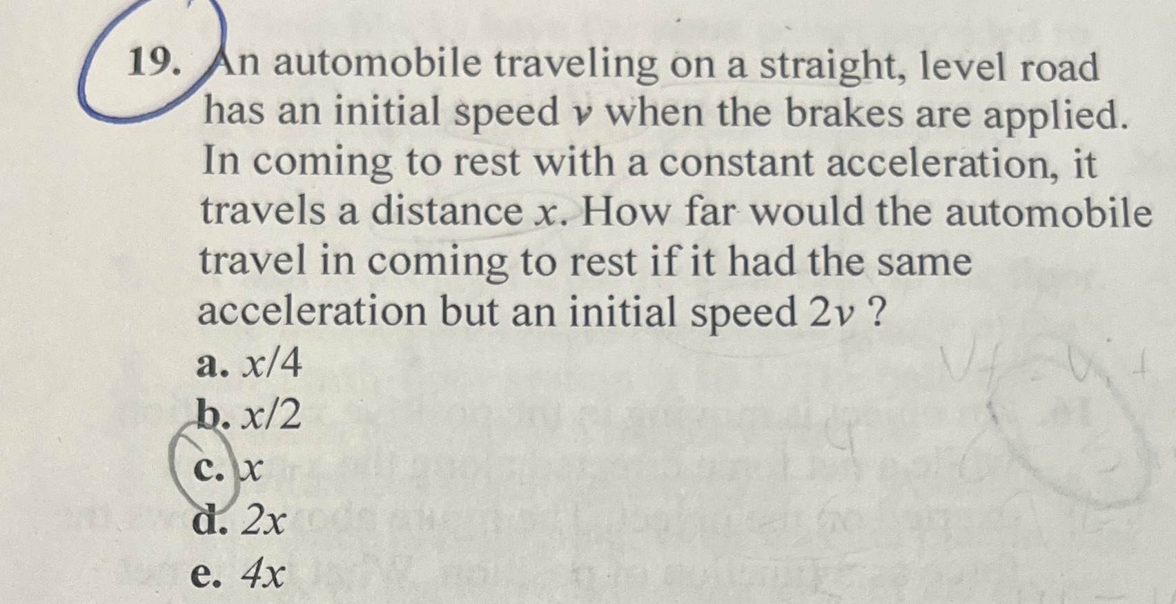 Question #19 - My answer was marked wrong on this test. I