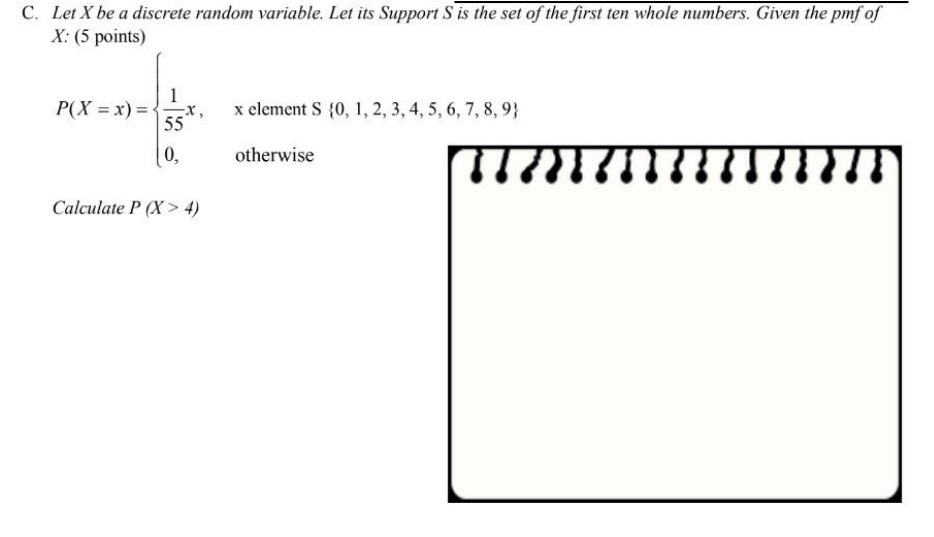 S is the set of the first ten whole numbers. Given the