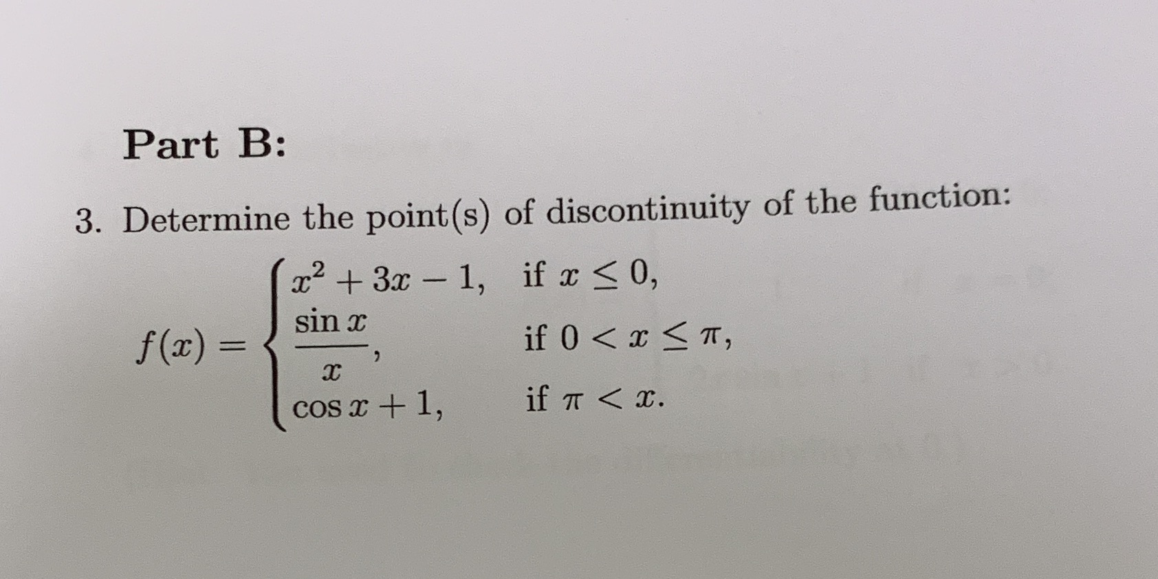 Please help me solve question 3. Please show your steps. Part B:
