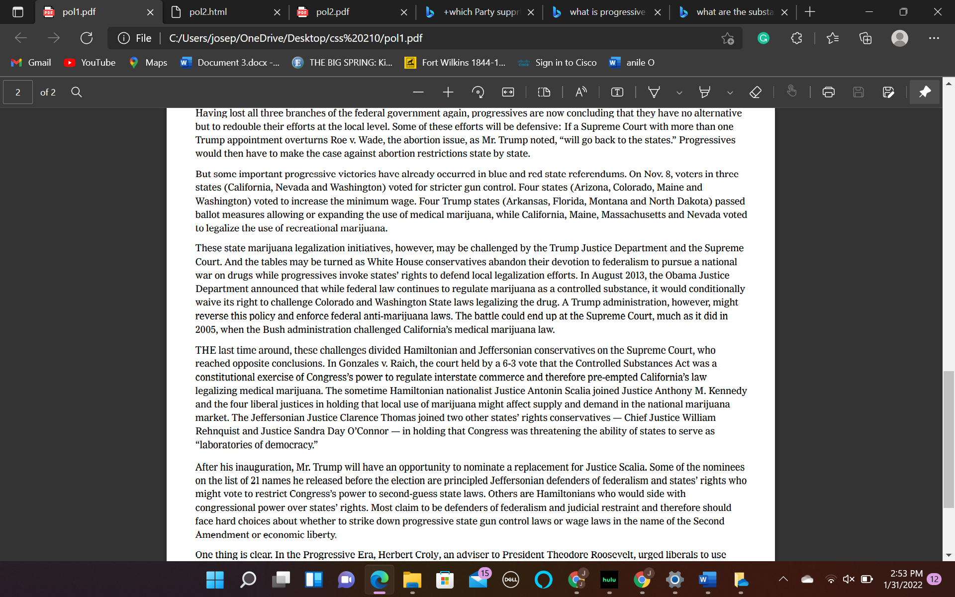 X pol2.html X PDE pol2.pdf X +which Party suppr X what is