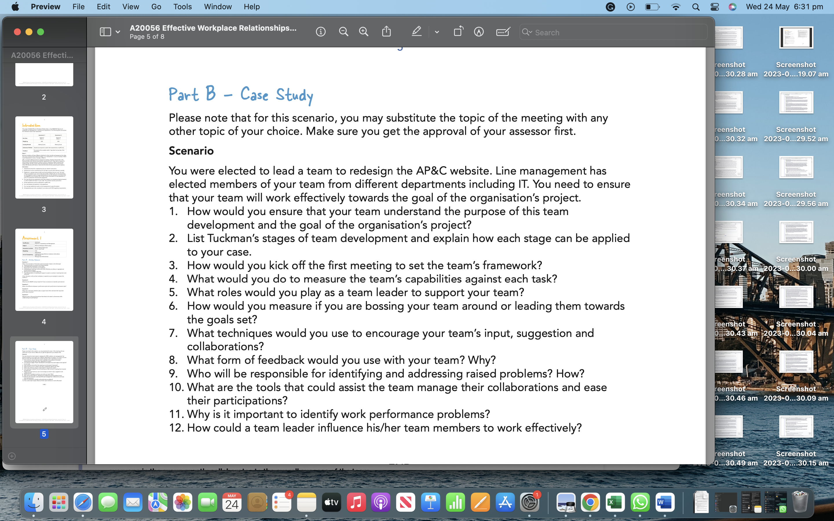 Dr 6? Q 2 0 Wed 24May 6:31 pm ED V 95:32:?5ffectlveWorkplaceRelatlonshIps...