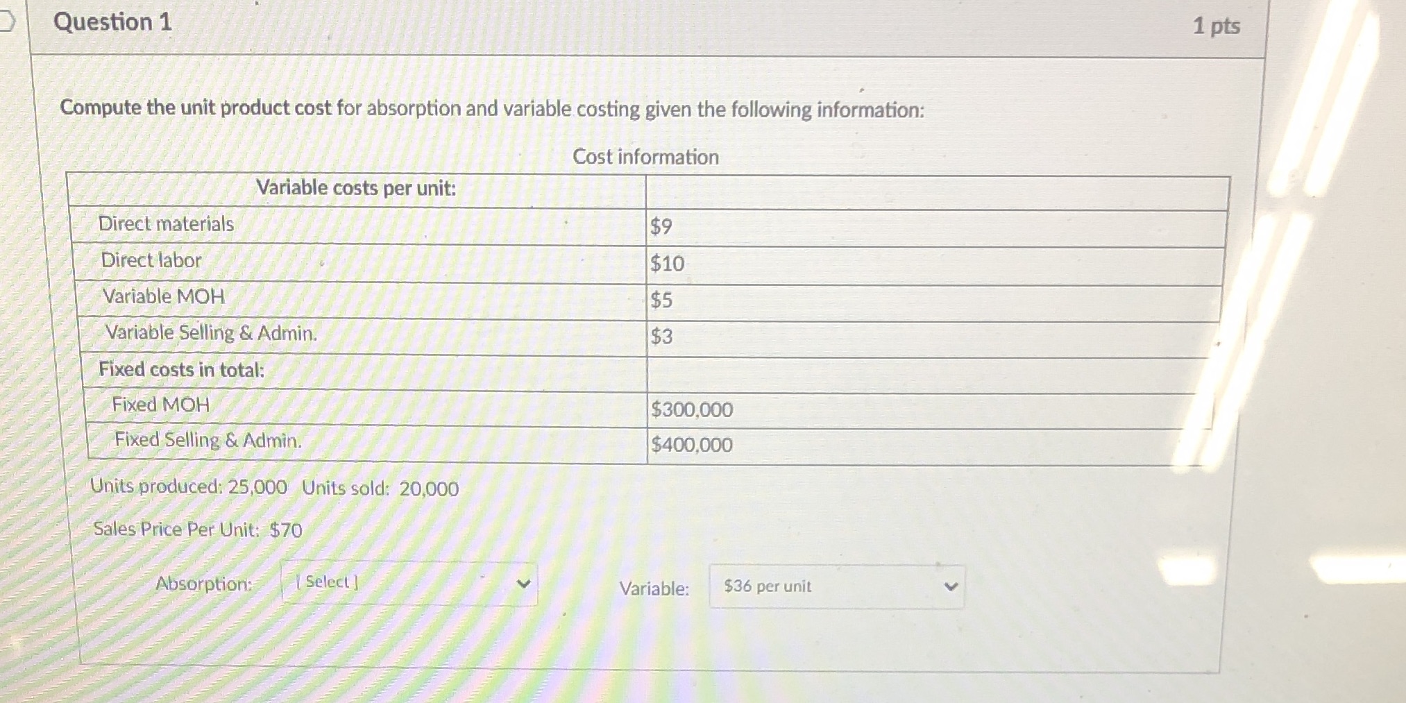 I need help !! Please do in order !! Question 1 1
