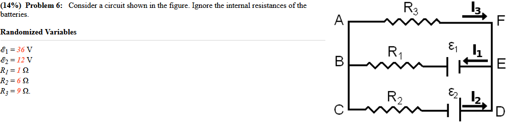 the internal resistances of the R I batteries. 3 3 Randomized Variables