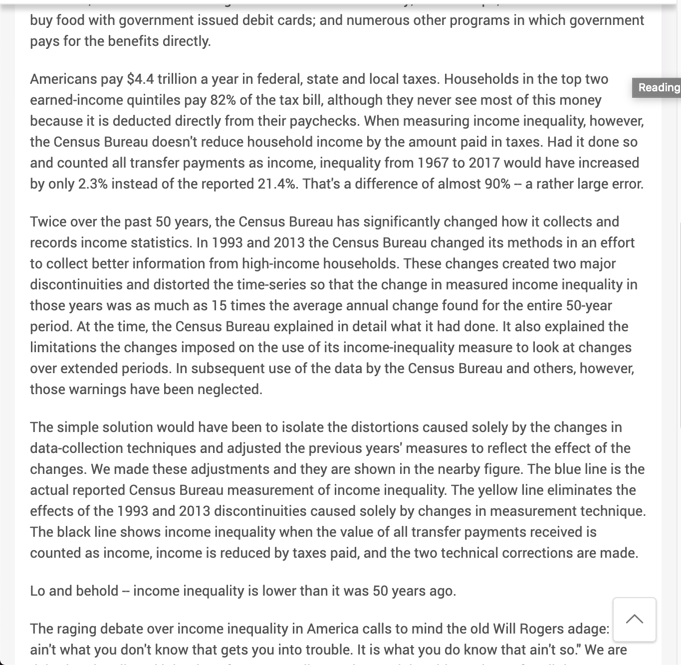 be appreciatedHow do you respond to this thesis that the income gaps