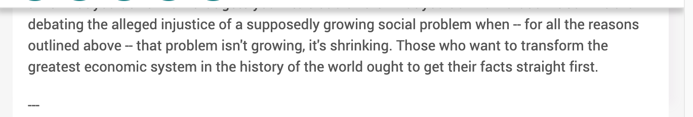 in America are diminishing now over time?Article: Incredible Shrinking Income Inequality! The
