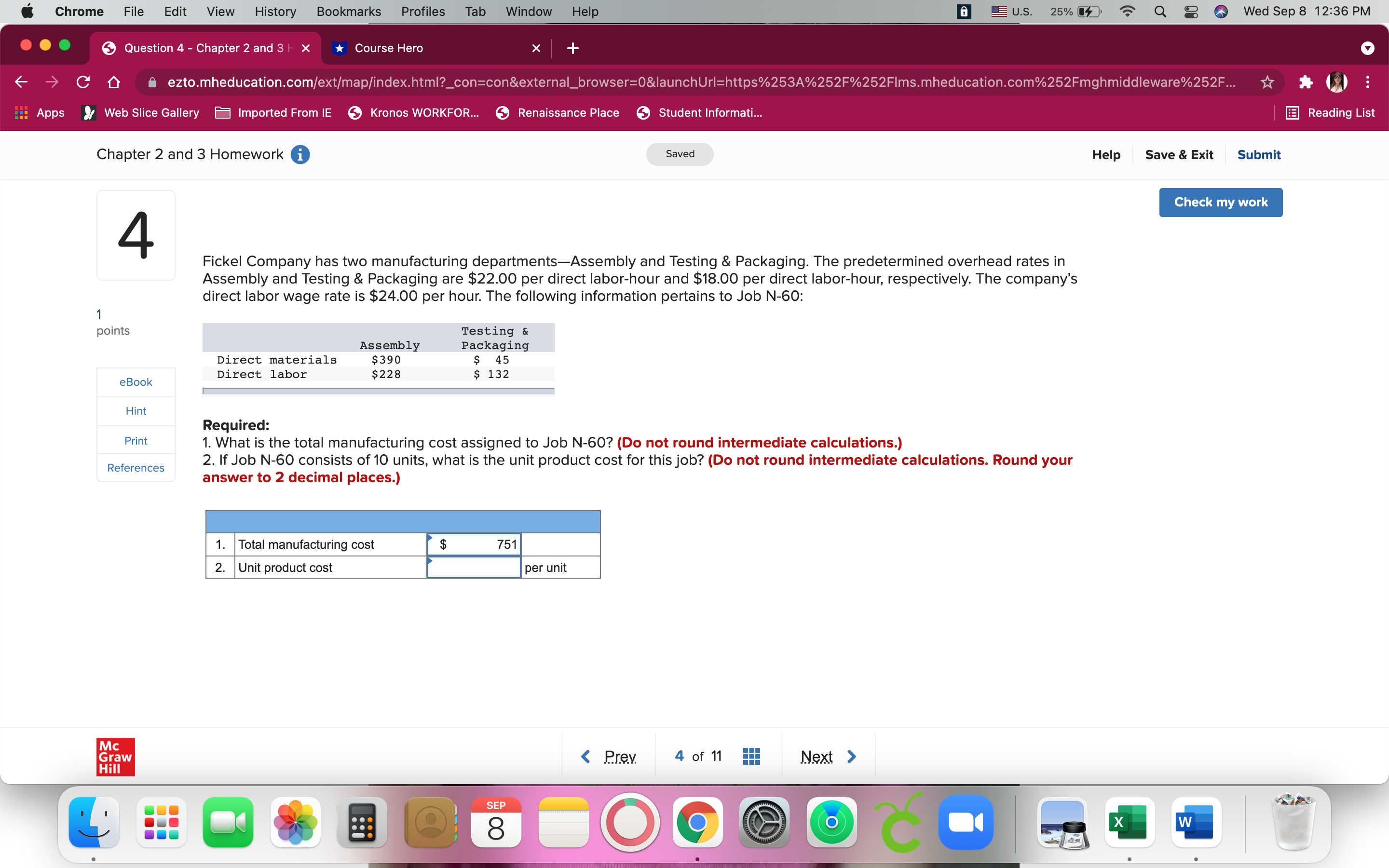  6 Chrome File Edit View? : 7 ' , \" 1.