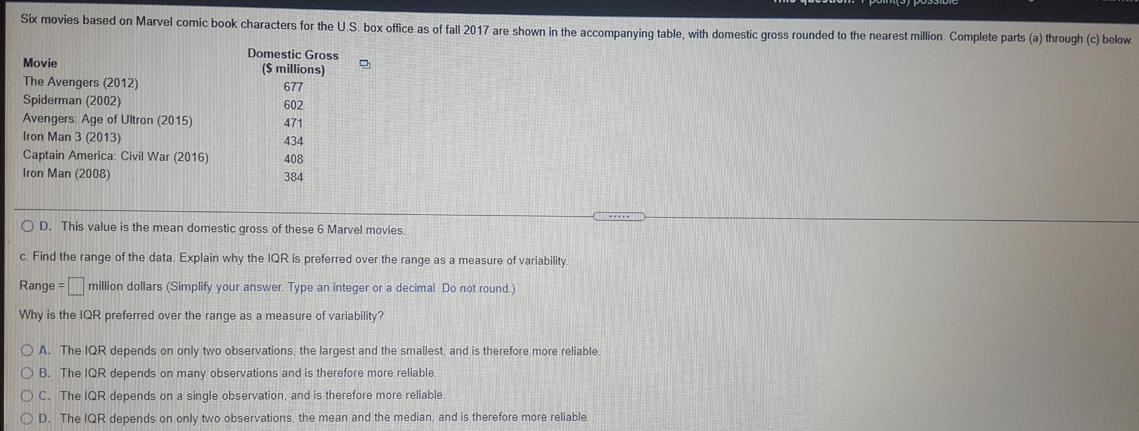 0 0.0 0 0 Find the median by averaging the two middle