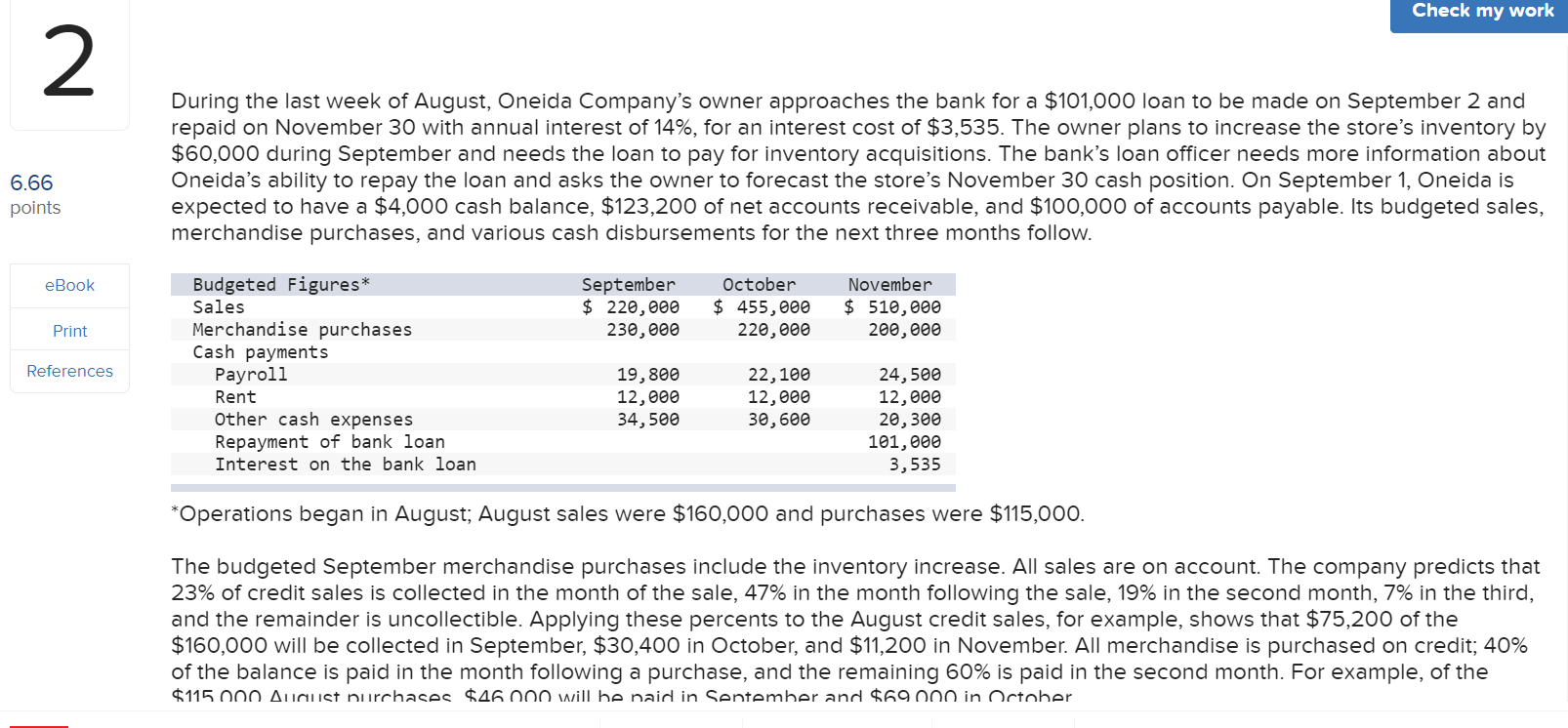cash balance Cash receipts Total cash available Cash payments: Total cash payments