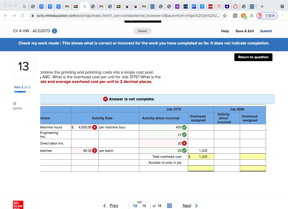 ACG3073 Saved Help Save & Exit Submit Check my work 13 Required