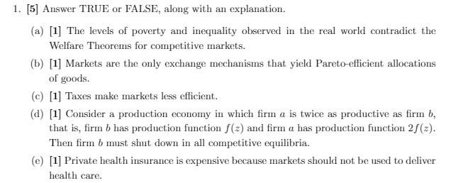 [1] The levels of poverty and inequality observed in the real world