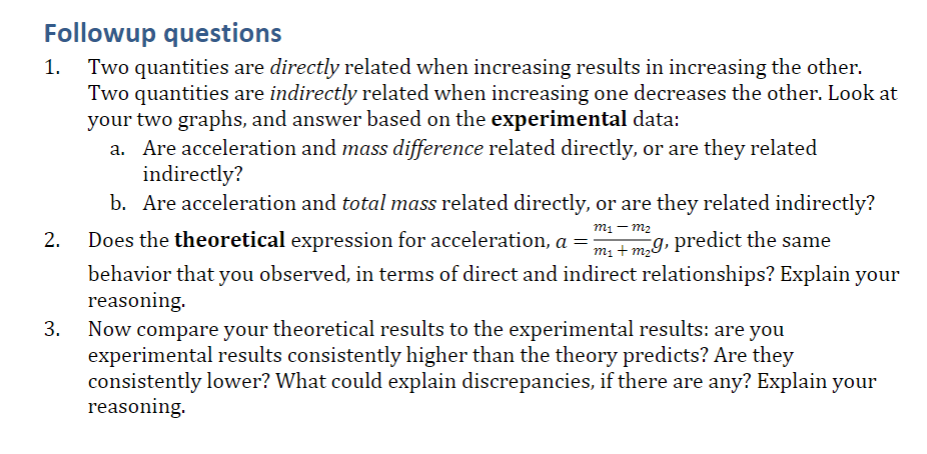 the experimental data and the theoretical data. This will give you a
