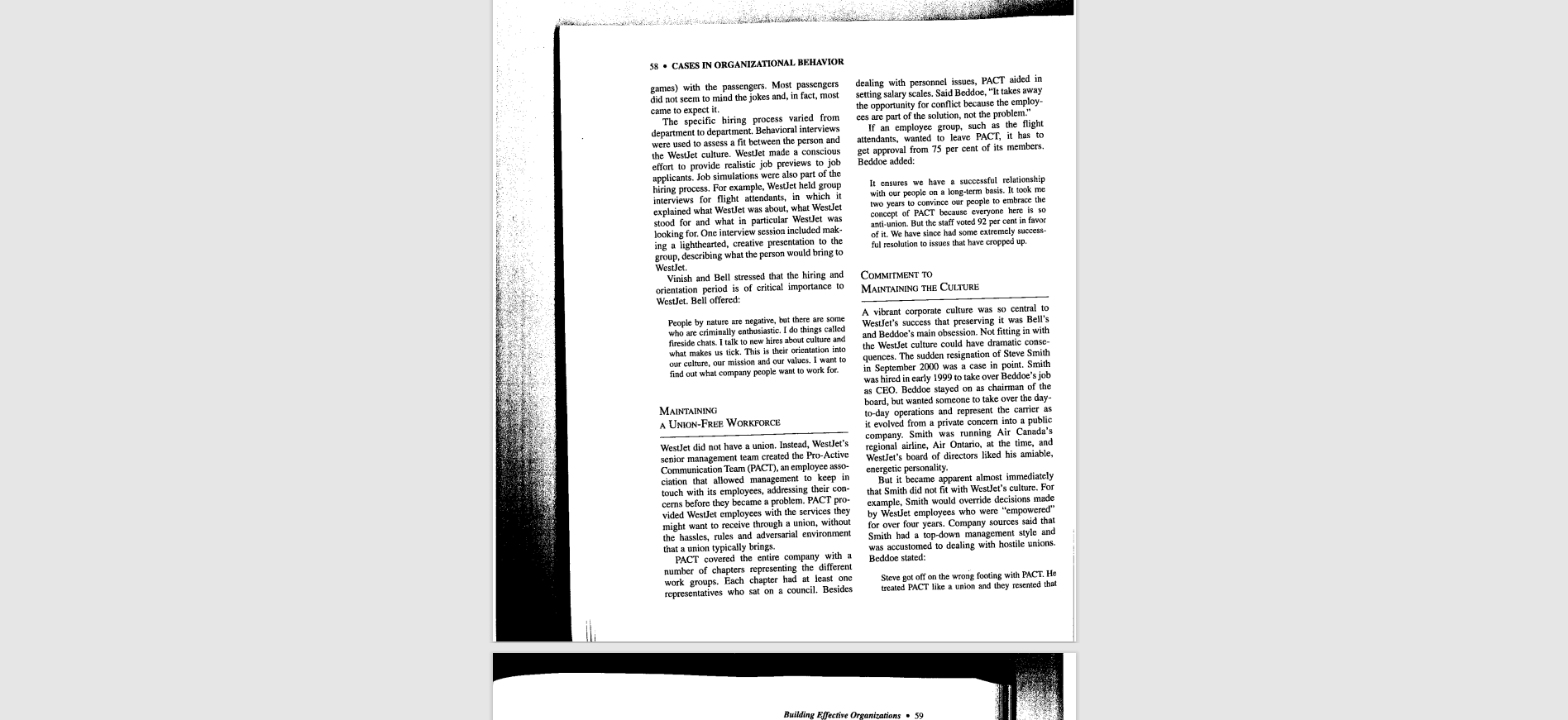  West Jet Case AnalysisIntroduction, including relevant facts and backgroundProblem definition /