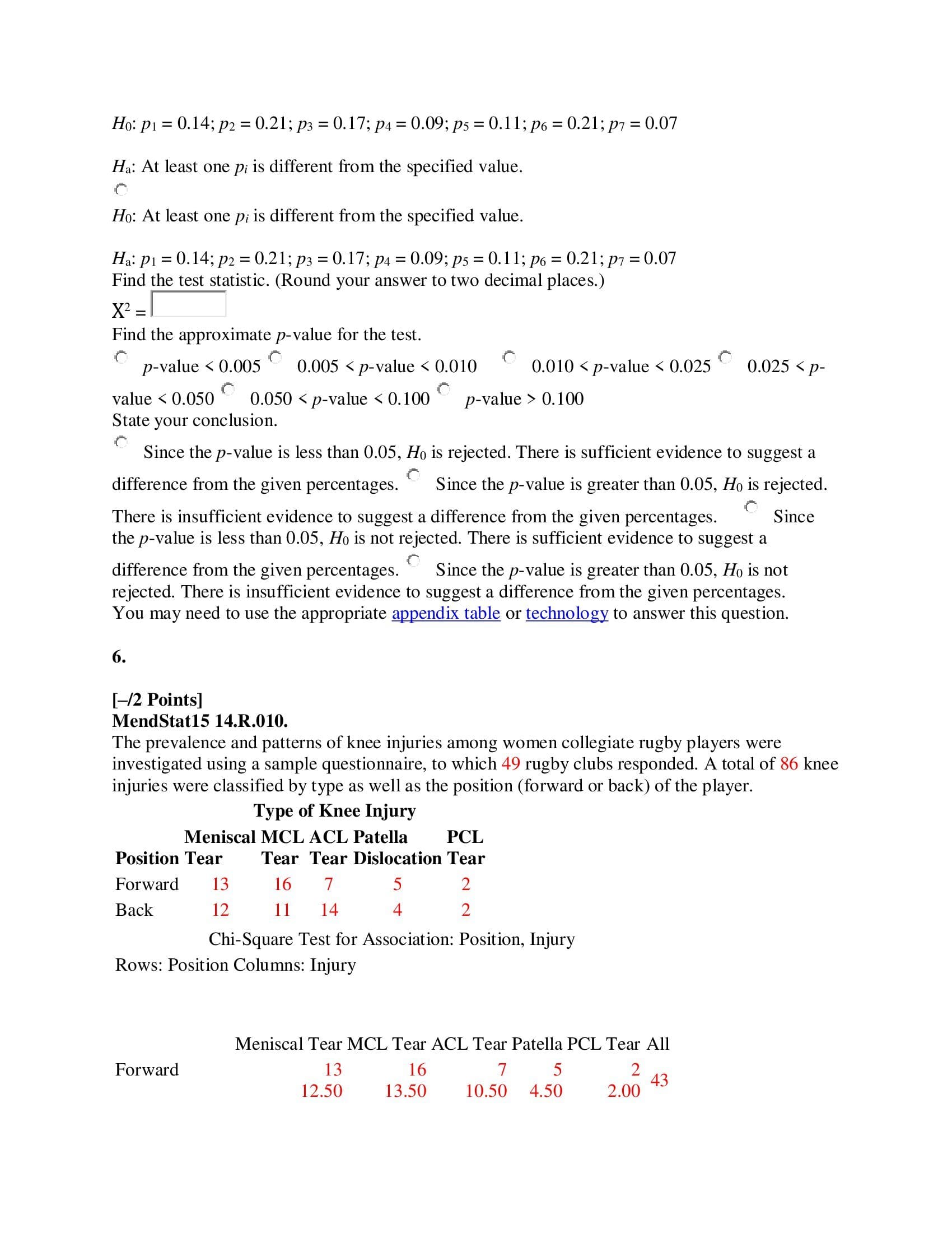the color of the vehicles recorded. The sample provided the following counts