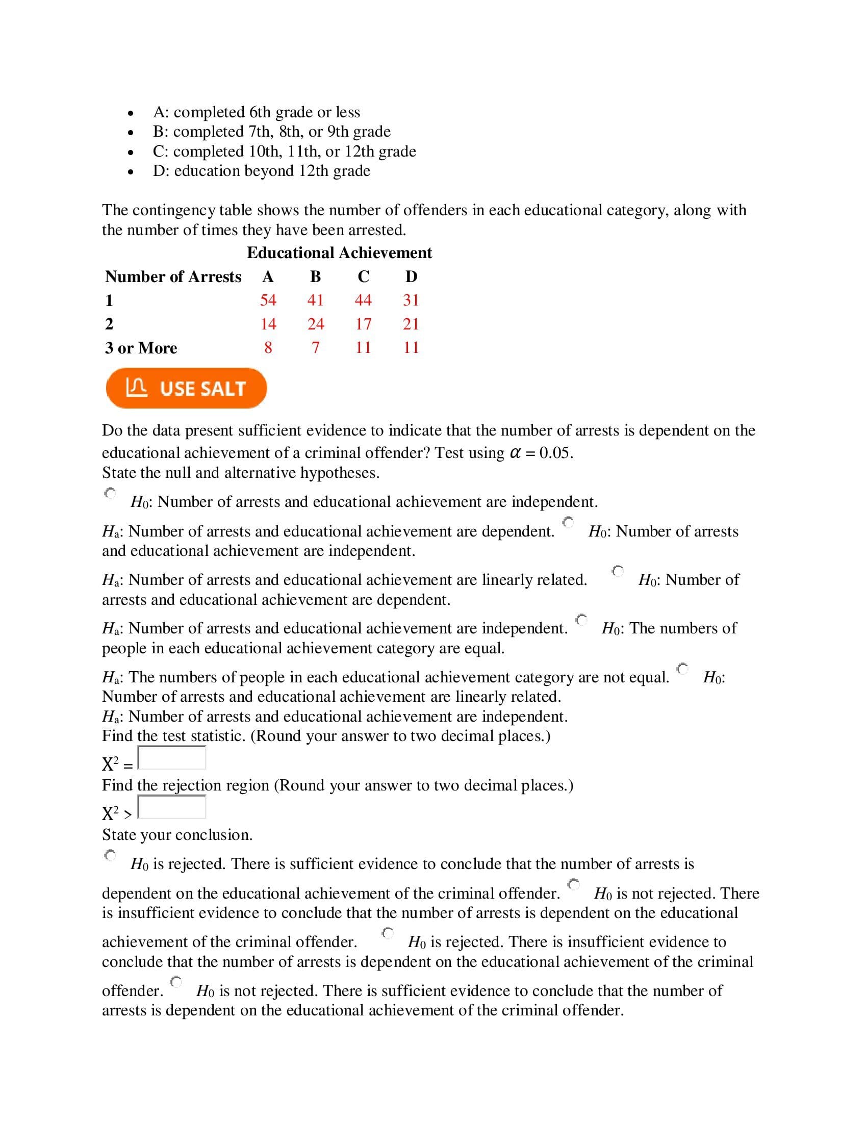 NONE.) (b) Is there sufficient evidence to indicate that our percentages of