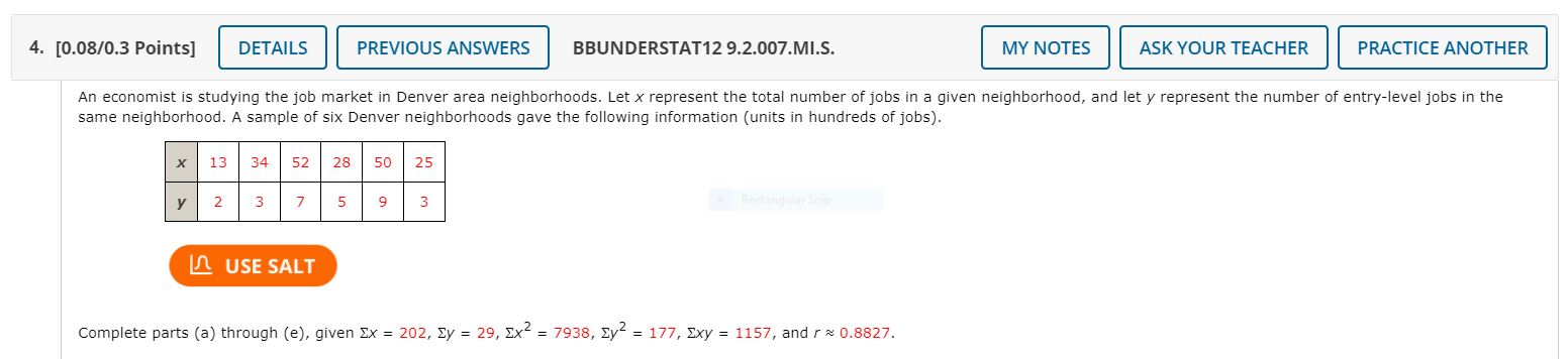 of the coefcient of determination r2. What percentage of the variation in