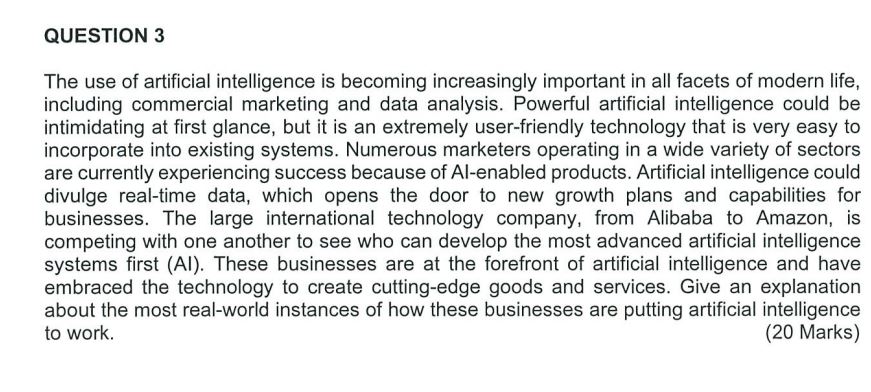subject: Management Information Systems (BADB1023)please help answer below following question.thanks. QUESTION 3