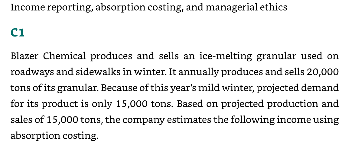 5,000 tons in inventory compared to only producing 1 5 ,000 tons?