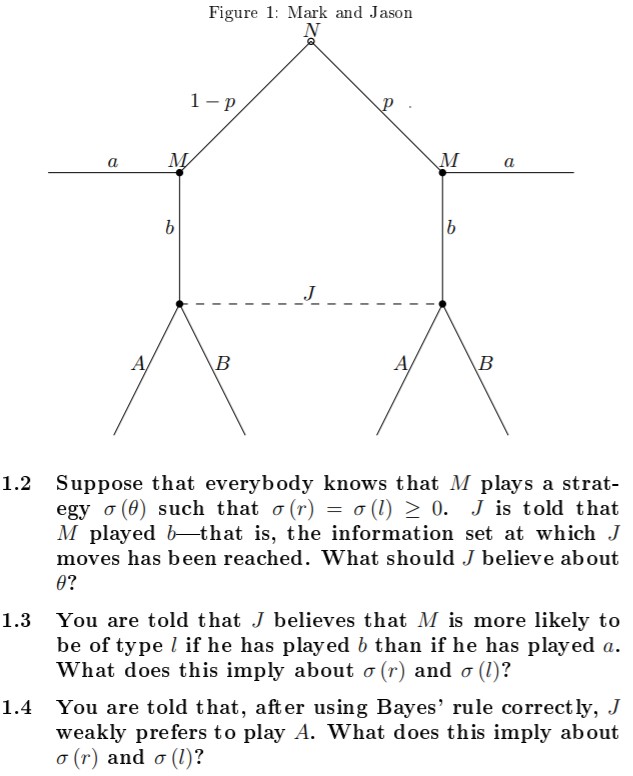 it? ECON2112 Game Theory 85 Business Strategy Problem Set 6 1 Mark