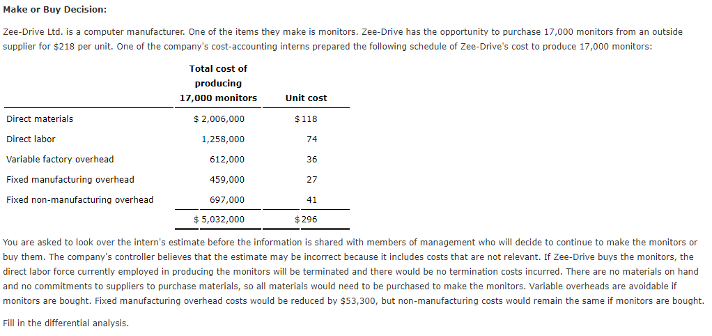 relevant revenues and costs with the goal of maximizing net cash flows.