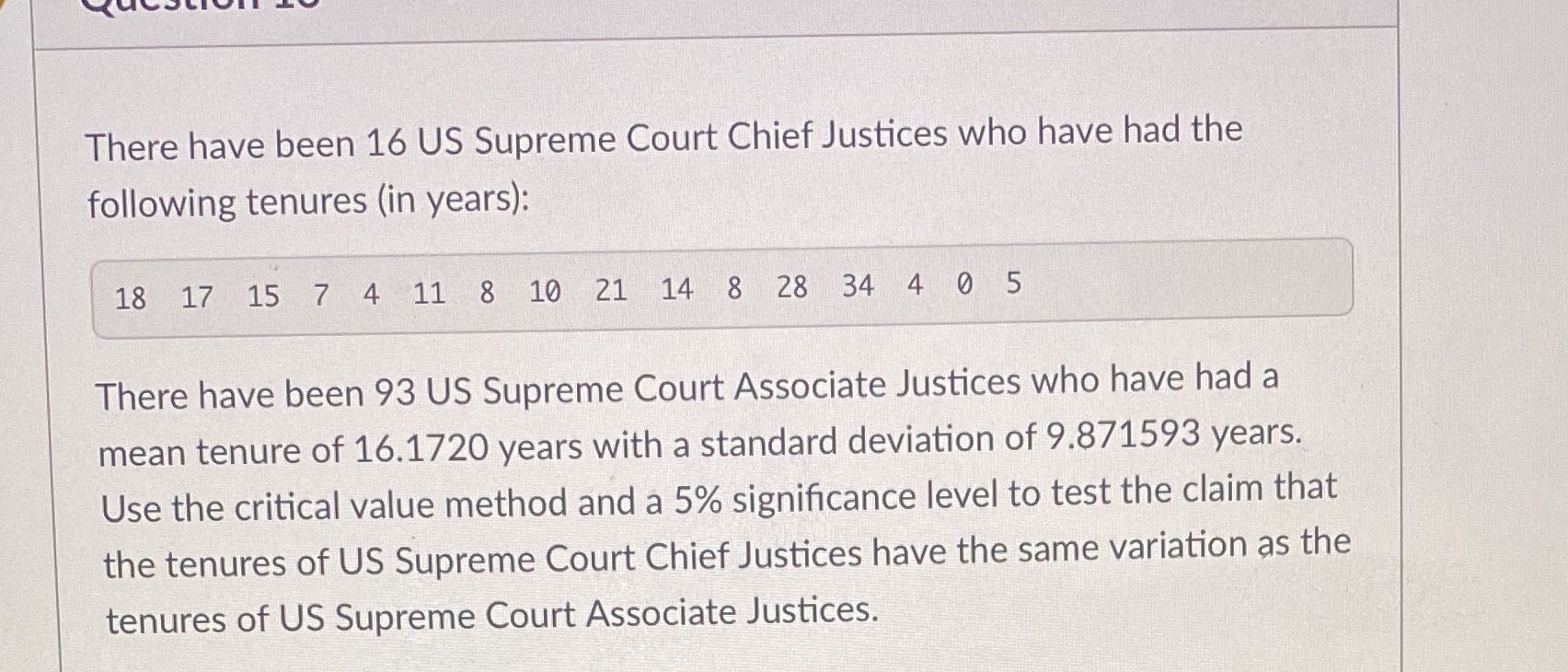 a. What population parameter is being tested? b. How many populations are