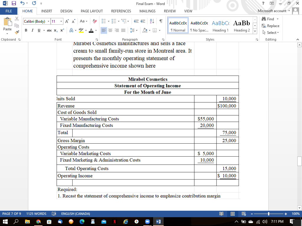 REFERENCES MAILINGS REVIEW VIEW Microsoft account A A Aa - Find Calibri