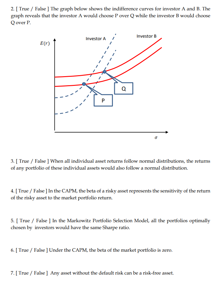 Need help with getting the right answer 2. [ True / False