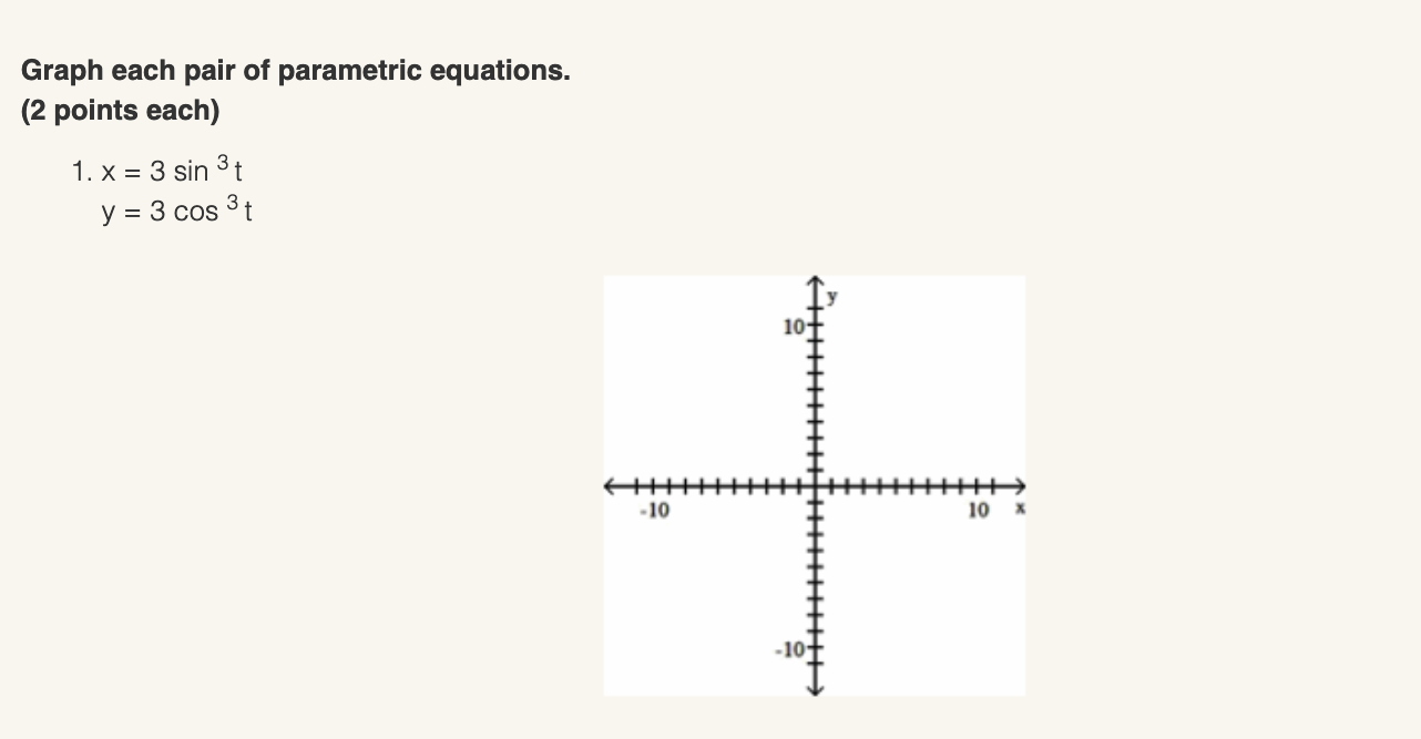 sin t + sin 7t y = 7 cost + cos 7t