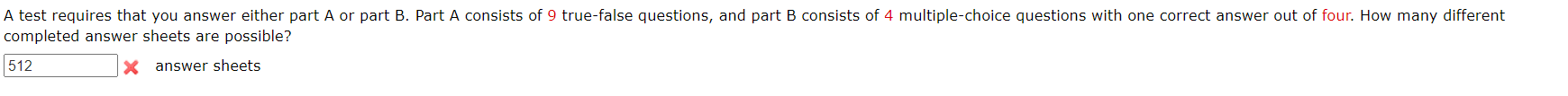requires that you answer first Part A and then either Part B