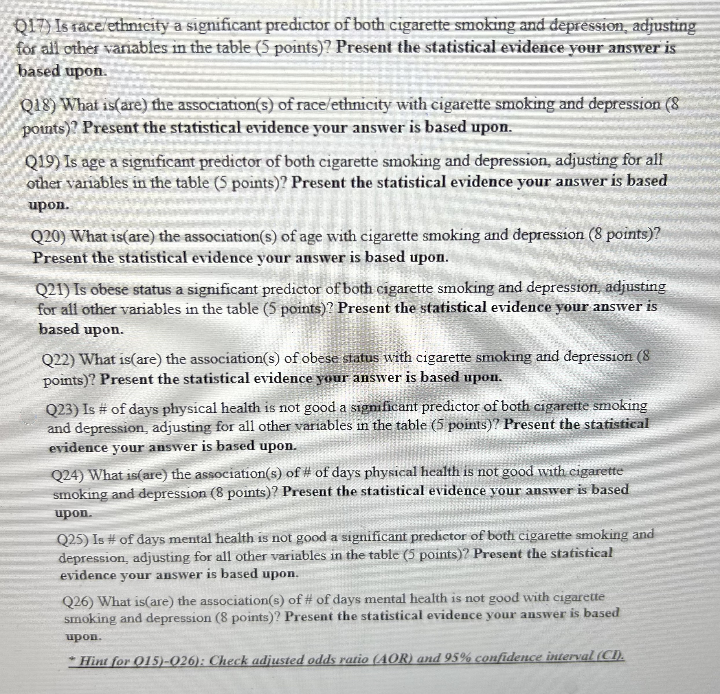 0.52 (0.51, 0.53) Female Reference Reference Race/ethnicity Non-Hispanic White Reference Reference Non-Hispanic