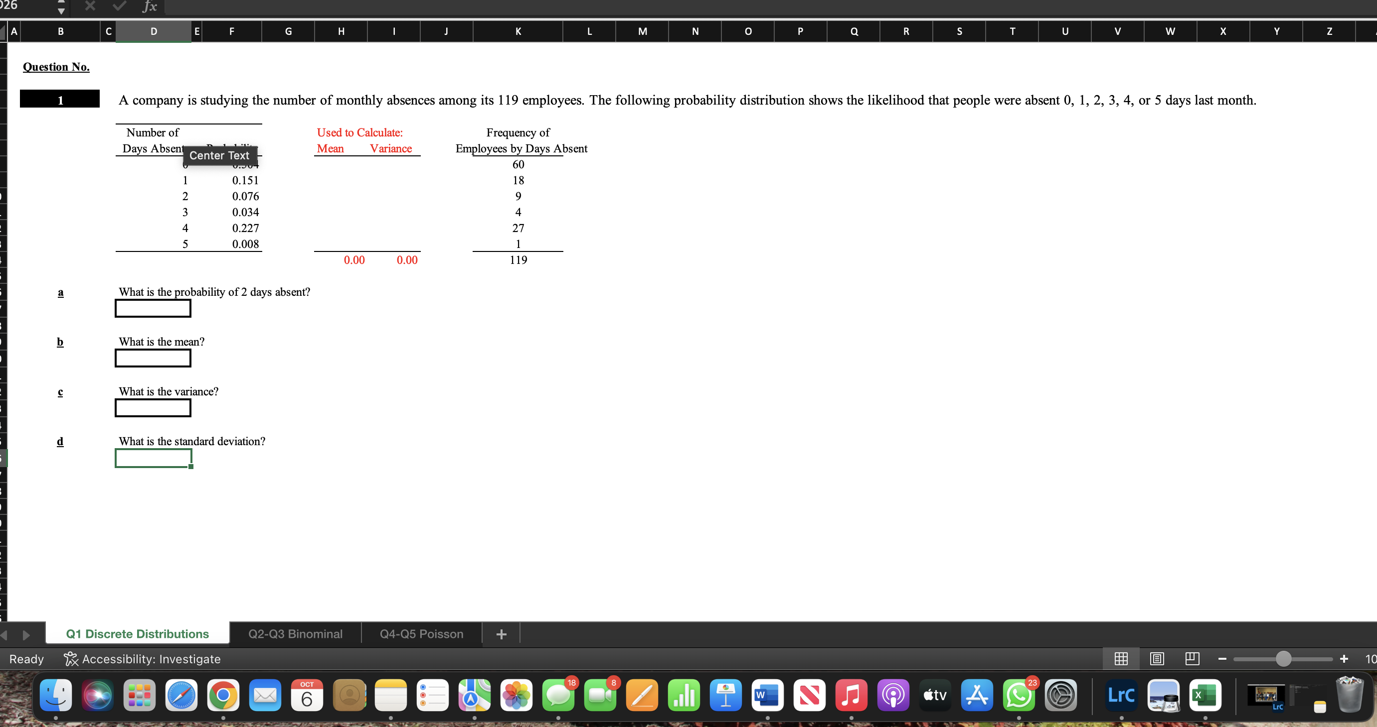 What is the likelihood that the sum of two six-sided die equals