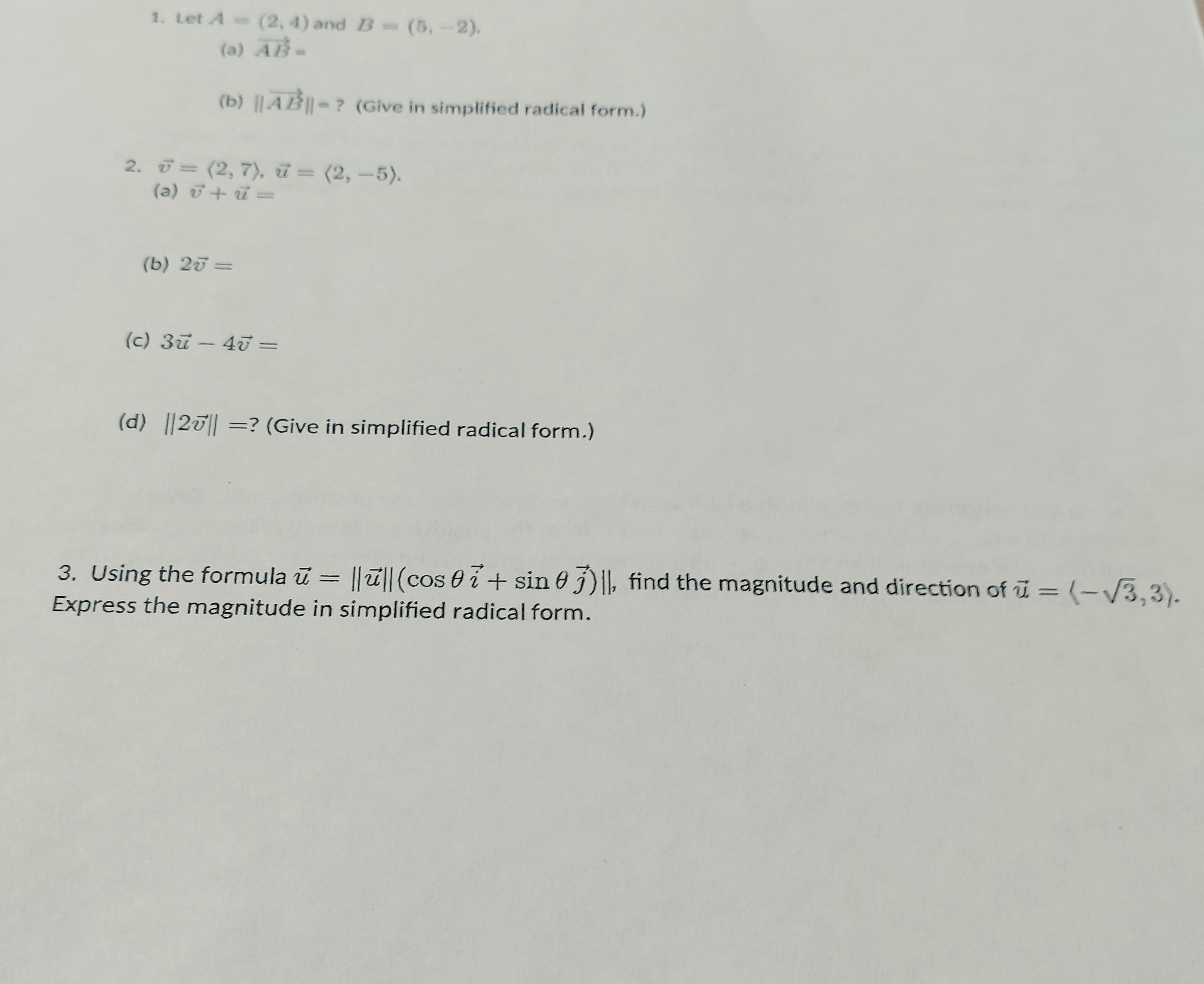 and 13 - (7. 2). Find the coordinates of the point of