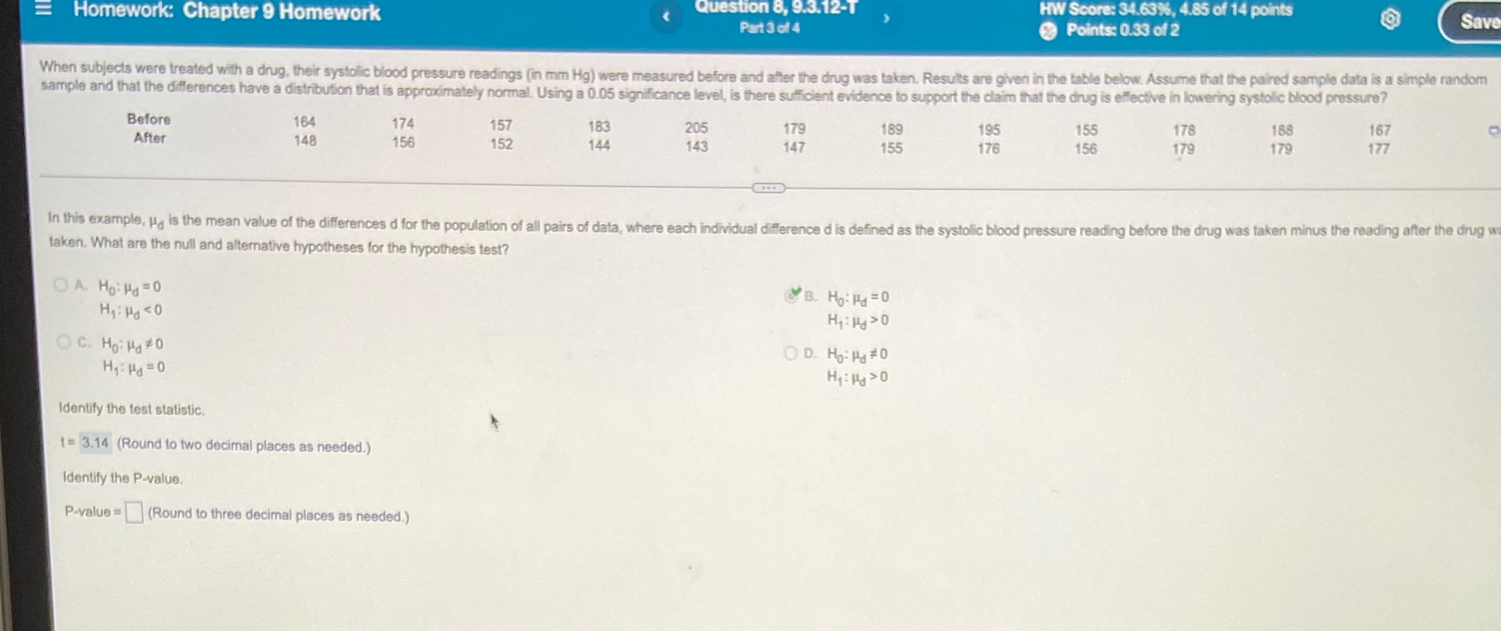  = Homework: Chapter 9 Homework Question 8, 9.3.12-T HW Score: 34.63%%,