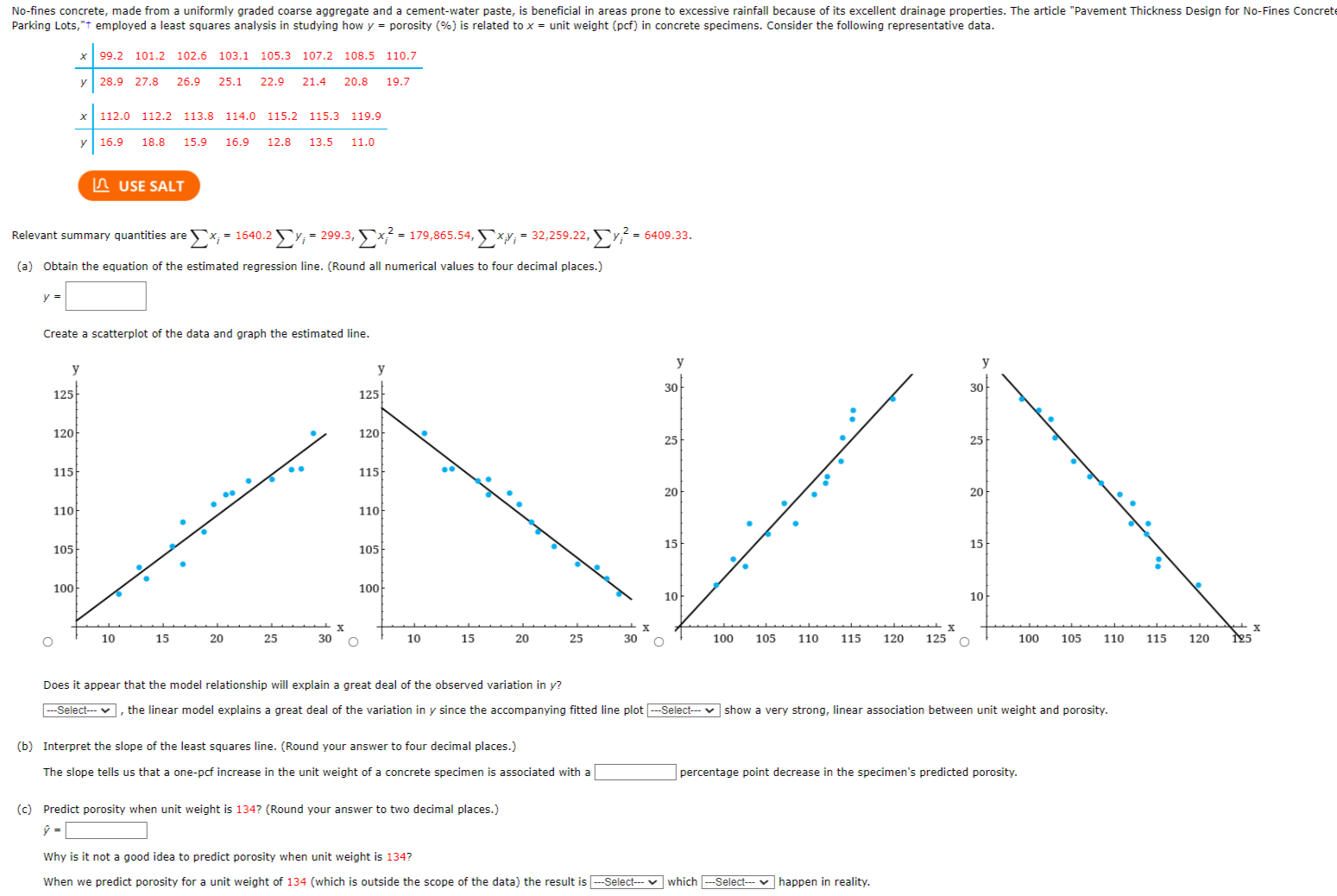 pls answer the wrong ones No-fines concrete, made from a uniformly graded