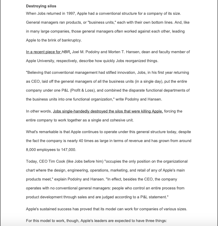 aspects related to organizational structure and organizational processes. It should be concise.