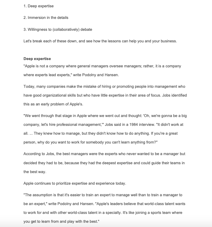 Inc. Magazine Steve Jobs Made a Brilliant Change When He Returned to