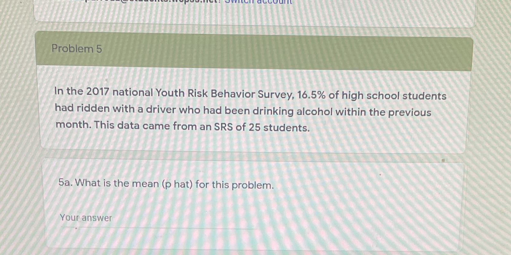 Please help I need this to graduate Problem 5 In the 2017