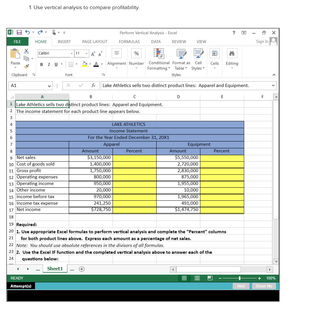 on this analysis. write an if statement to determine if Alanco should