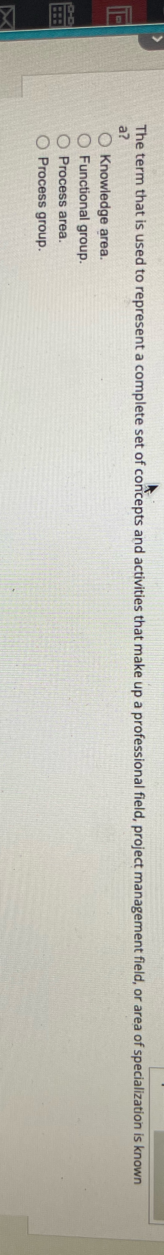  The term that is used to represent a complete set of