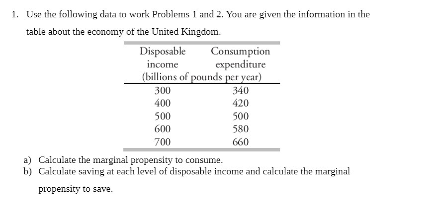 1. Use the following data to work Problems 1 and 2.