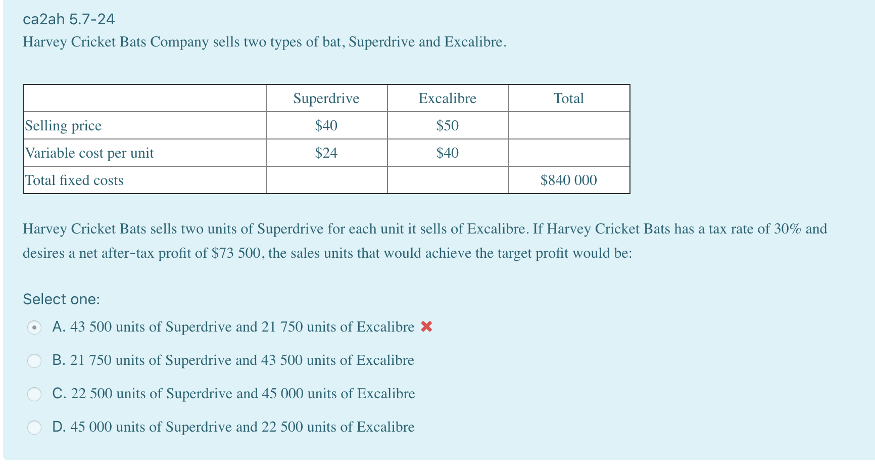 Hi I need help with the working out with this question ca2ah